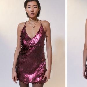 Sequin red urban dress